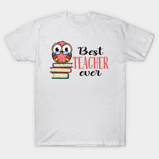 Best Teacher Ever T-Shirt by patelmillie51